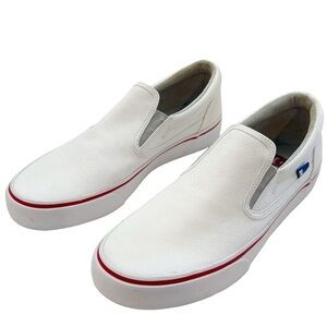 DC Women's Trase Slip On Skate Shoe Slip on in White Red Size 10.5